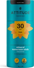 ATTITUDE Children's 100% mineral protection bar for the whole body (SPF 30) without fragrance 85 g