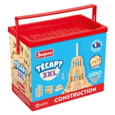 Jeujura Juego de Construcción de Madera Técap 3XL 120 piezas
