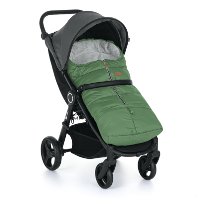PETITE&MARS Set zimní fusak Jibot 3v1 + rukavice na kočárek Jasie Juicy Green Horizontal