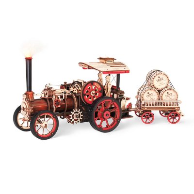 RoboTime 3D Holzbausatz Mechanisches Modell Dampfmaschine
