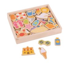 Bigjigs Toys Magnesy wakacje nad morzem