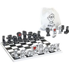 Vilac Moderne drvene šahovske figure Keith Haring