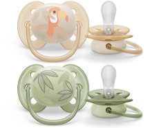 Philips AVENT Chupeta Ultrasoft Premium Animal 0-6m menino, 2 peças