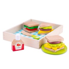 Box na oběd a piknik - dřevěné potraviny