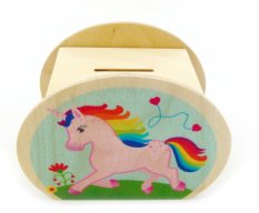 Hess Wooden Unicorn Money Box
