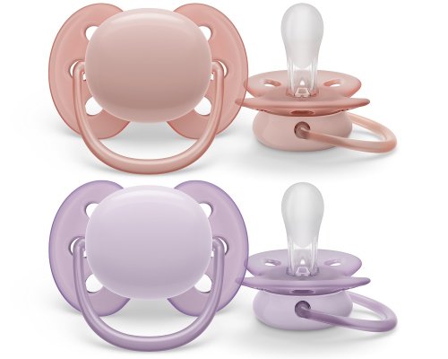 Philips AVENT Schnuller Ultrasoft Premium neutral 0-6m Mädchen, 2 Stk