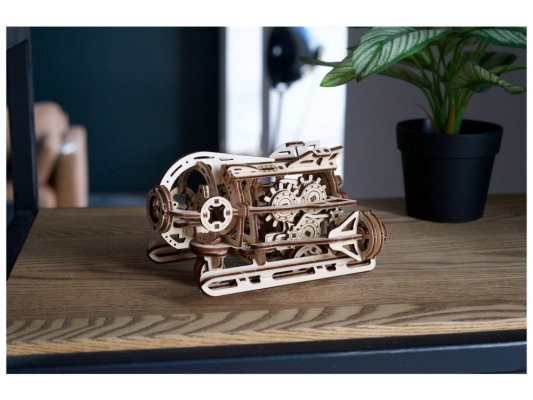 Ugears Drewniane Puzzle Mechaniczne 3D Steampunkowa Łódź Podwodna