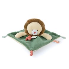 Doudou Peluche Mouchoir Lion Couleurs Savane 25 cm