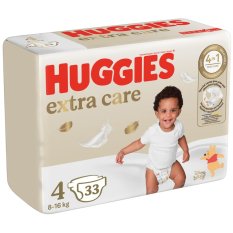 HUGGIES® kertakäyttövaipat Extra Care 4 (8-14 kg) 33 kpl