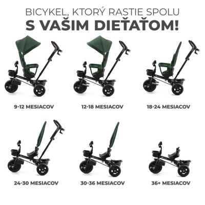 KINDERKRAFT Tricikl Aveo Mystic Green