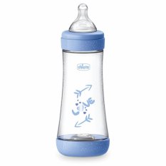 CHICCO Biberão Perfect5 silicone 300ml menino