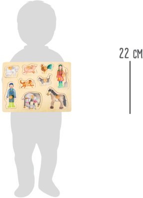 small foot Drewniane puzzle Życie na farmie