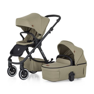 PETITE&MARS Kočárek kombinovaný ICON 2v1 Mossy Green XXL AIR + Core Pro i-Size Black Grey + Báze