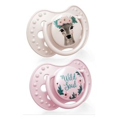 LOVI Schnuller Silikon dynamisch Wild Soul 0-3 m 2 Stk. Mädchen