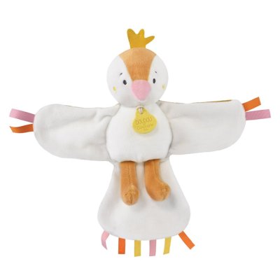 Doudou Zestaw prezentowy - muzyczna pluszowa zabawka ptaszek żółty 23 cm