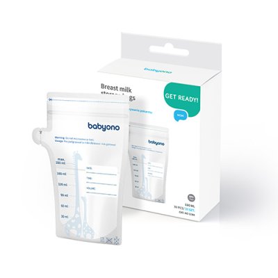 BABYONO Anyatejes zacskók 180 ml 30 db