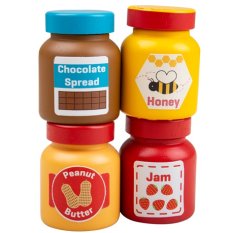 Bigjigs Toys Hölzernes Set für Brotbeläge