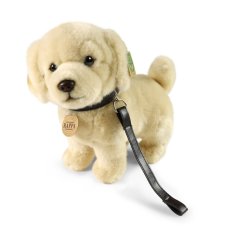 Rappa Perro de peluche golden retriever de pie con correa 25 cm ECO-FRIENDLY