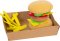 small foot Stoff-Hamburger mit Pommes