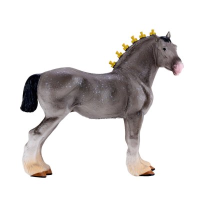 Mojo Cavalo Shire cinzento tordilho
