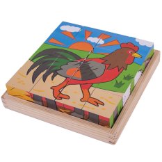 Bigjigs Toys Slikovne kocke kmetija