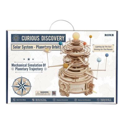 RoboTime 3D Drewniane Mechaniczne Puzzle Planetarium