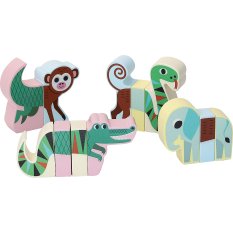 Vilac Magnetisches Holzpuzzle Dschungeltiere