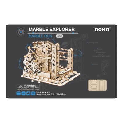 RoboTime 3D Mechanisches Holzpuzzle Kugelbahn Kaskade