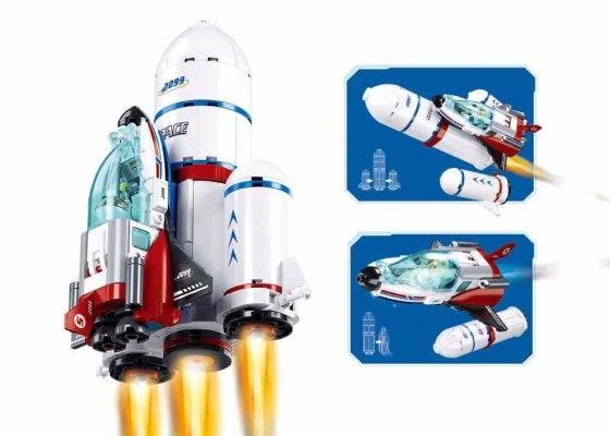 Sluban Space M38-B1199 Centro de Lançamento de Vaivéns Espaciais