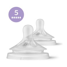 Philips AVENT Smoczek Natural Response 5 bardzo szybki przepływ, 2 szt.