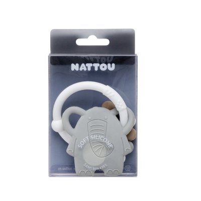 NATTOU Silicone teether BPA free Lapidou elephant