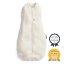 ERGOPOUCH Swaddle ja makuupussi 2in1 Cocoon Oatmeal Marle 0-3 m, 3-6 kg, 0,2 tog