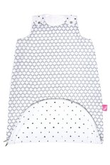 MOTHERHOOD Schlafsack Musselin 2in1 Zip and Round Grey Classics 3-18 m 0,5 Tog