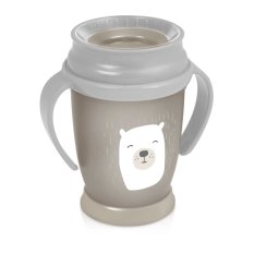 LOVI Mug 360˚ Junior 250 ml with Buddy Bear handles