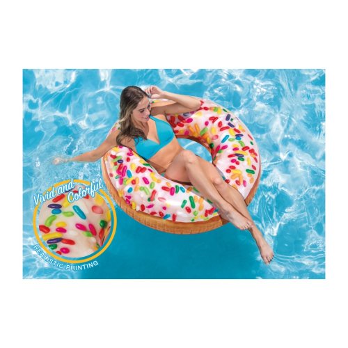 INTEX Aufblasbarer Donut-Kreis 114 cm, ab 9 Jahren