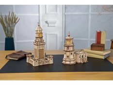 Puzzle mécanique en bois 3D Ugears Phare d'Alexandrie