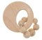 Hess Round Natural Rattle with Ball Ring