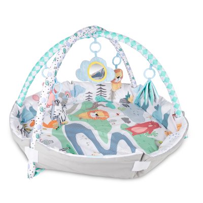 CANPOL BABIES Kocyk edukacyjny z kojcem Safari 0m+