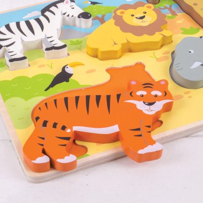 Bigjigs Toys Safari Formpussel