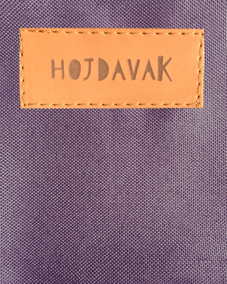 Hängesessel Pflaume HOJDAVAK MAXI mit Kissen - Outdoor-Stoff, Weißes Seil