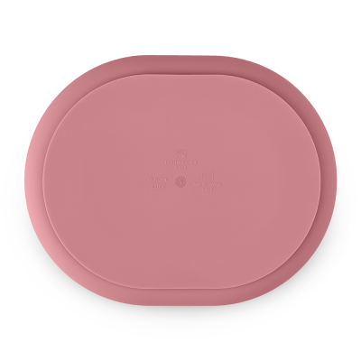 PETITE&MARS Placa divisória de silicone oval Take&Match Dusty Rose 6m+