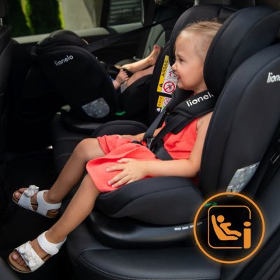 LIONELO Bilbarnstol Bastiaan i-Size (40-150 cm) Black Carbon