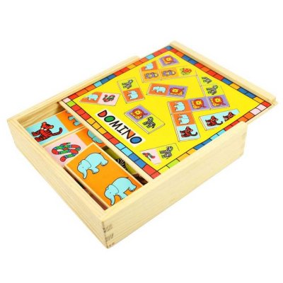 Bigjigs Toys Drvene domine sa životinjama