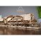 Ugears 3D Holzmechanik Puzzle V-Express Dampflokomotive 4-6-2 mit Tender