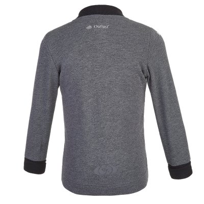 Camisola REFLEX smyk com fecho Outlast® - cinzento escuro mesclado