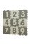 BABYDAN Játszószőnyeg puzzle szürke 90 x 90 cm számokkal