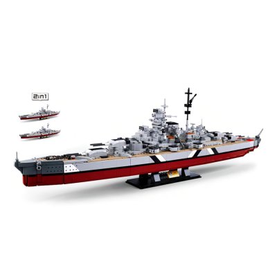 Sluban ModelBricks M38-B1102 Cuirassé Bismarck 2en1