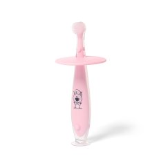 BABYONO Cepillo de dientes seguro rosa 6m+