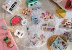 Vilac Coffret de jeux avec des animaux pour les tout-petits 4 en 1