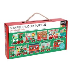 Petit Collage Christmas Train Floor Puzzle